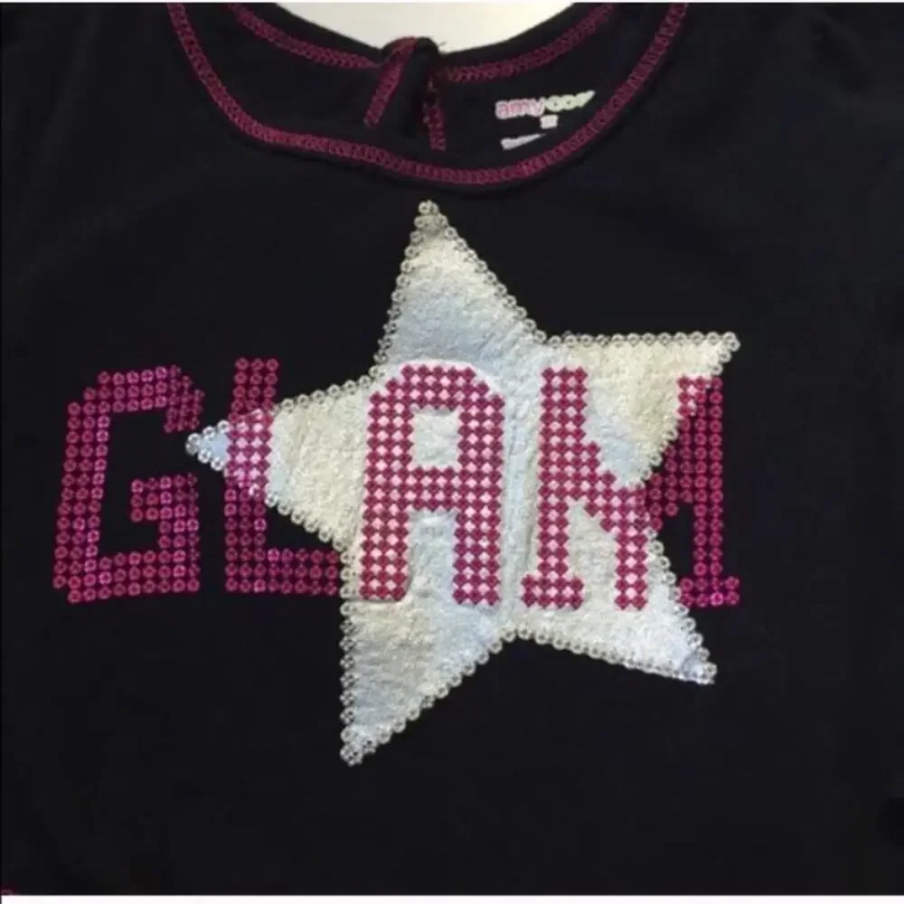 Girls GLAM Tutu Top sz 2T Hot Pink & Black Tutu 2T